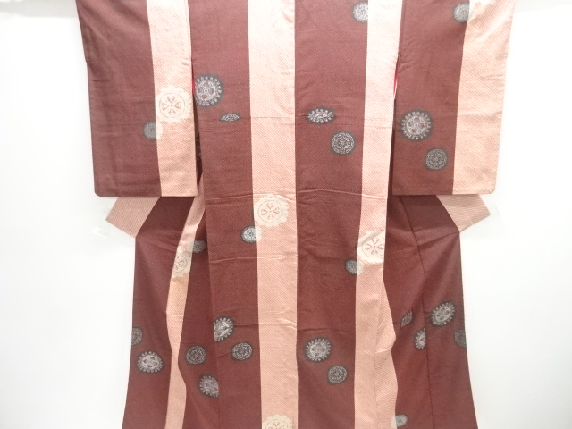 JAPANESE KIMONO / ANTIQUE TAISHO-ROMAN KIMONO / A FLOWER PATTERN / HIK